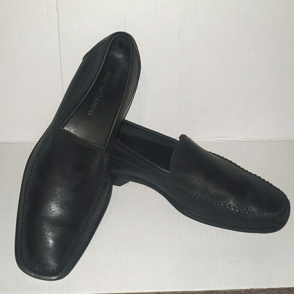 JOHNSTON & MURPHY BLACK SLIP-ON LOAFERS SHOES 9.5 main image 7